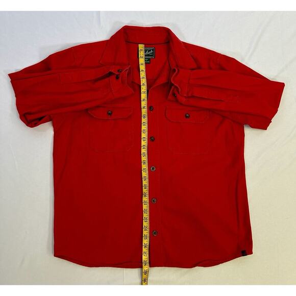 Vintage Woolrich Shirt Mens Large Red Chamois Flannel 90s Y2K - Picture 11 of 16